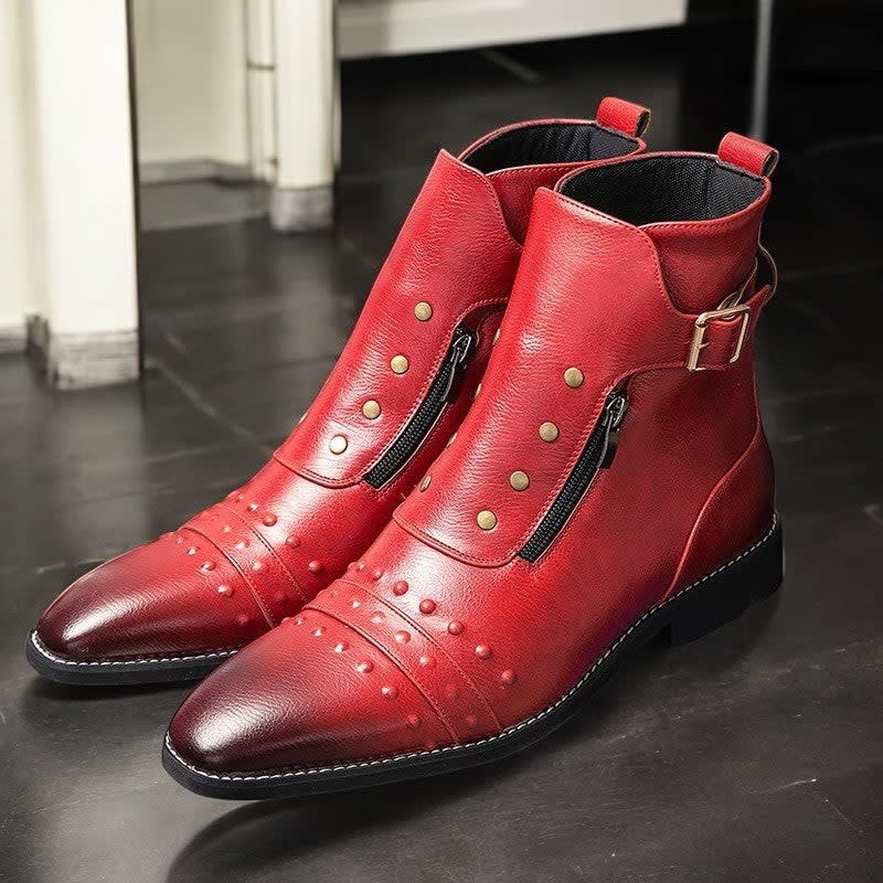 Axel Studded Leather Ankle Boots_4