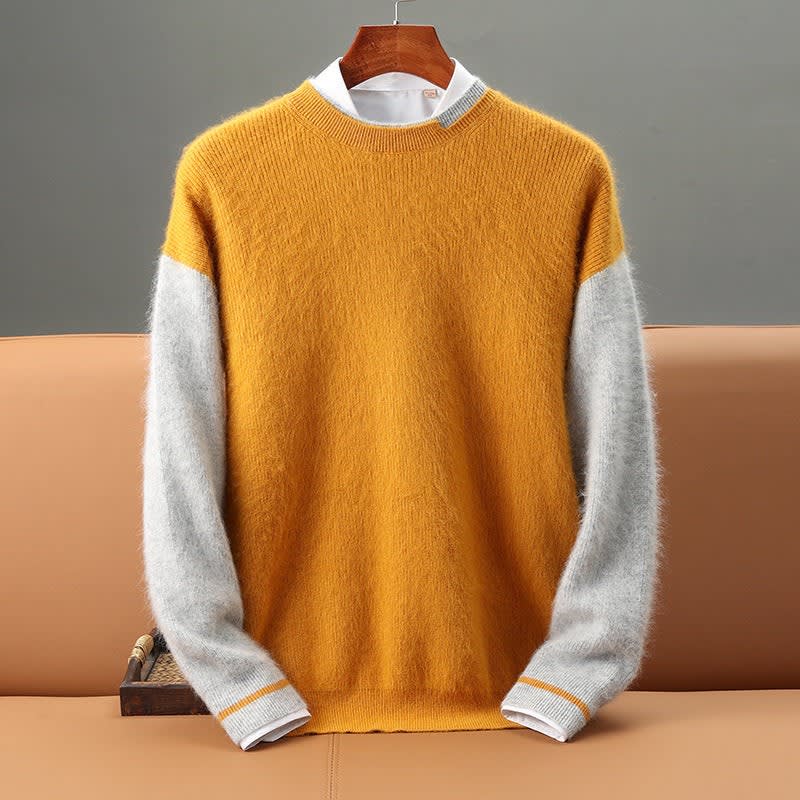 Royce Cashmere Color Block Pullover_1