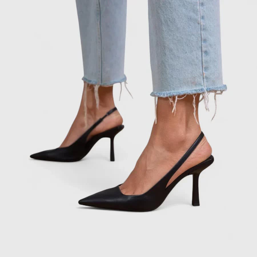 Felicity Pointed Toe Slingback Stiletto Heels_5