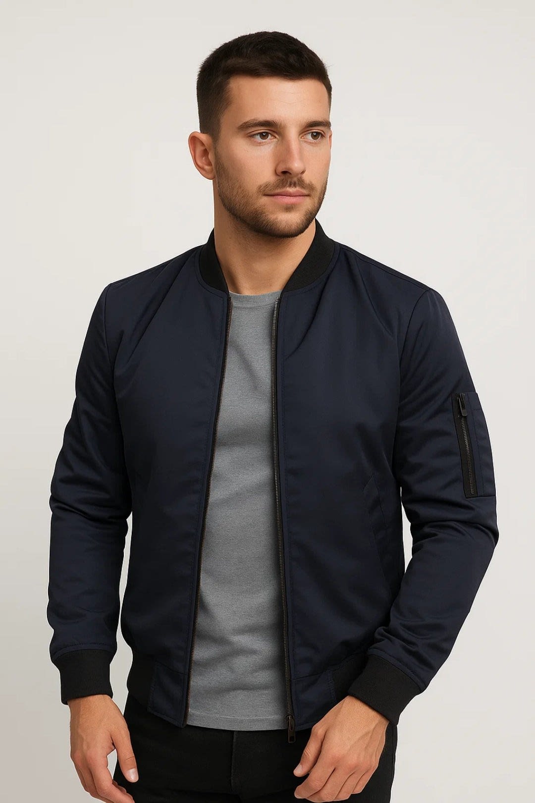 Nick Fully Lined Bomber Jacket_2