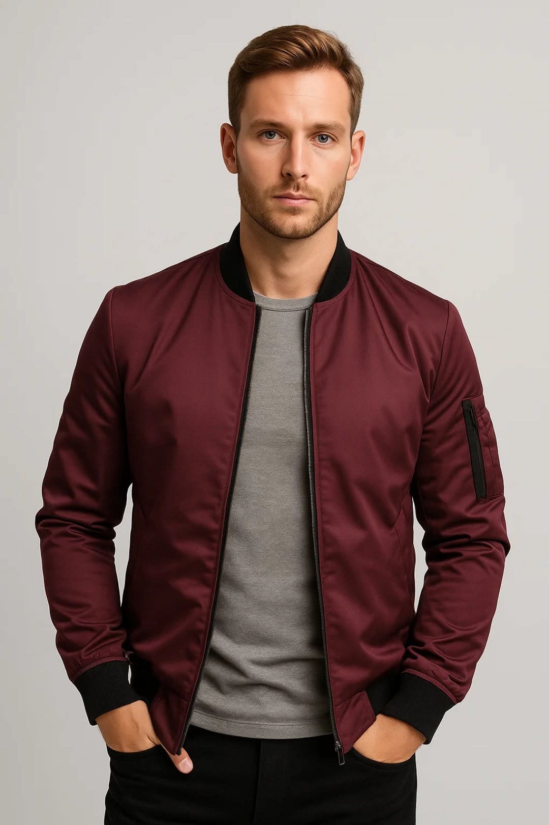 Nick Fully Lined Bomber Jacket_3