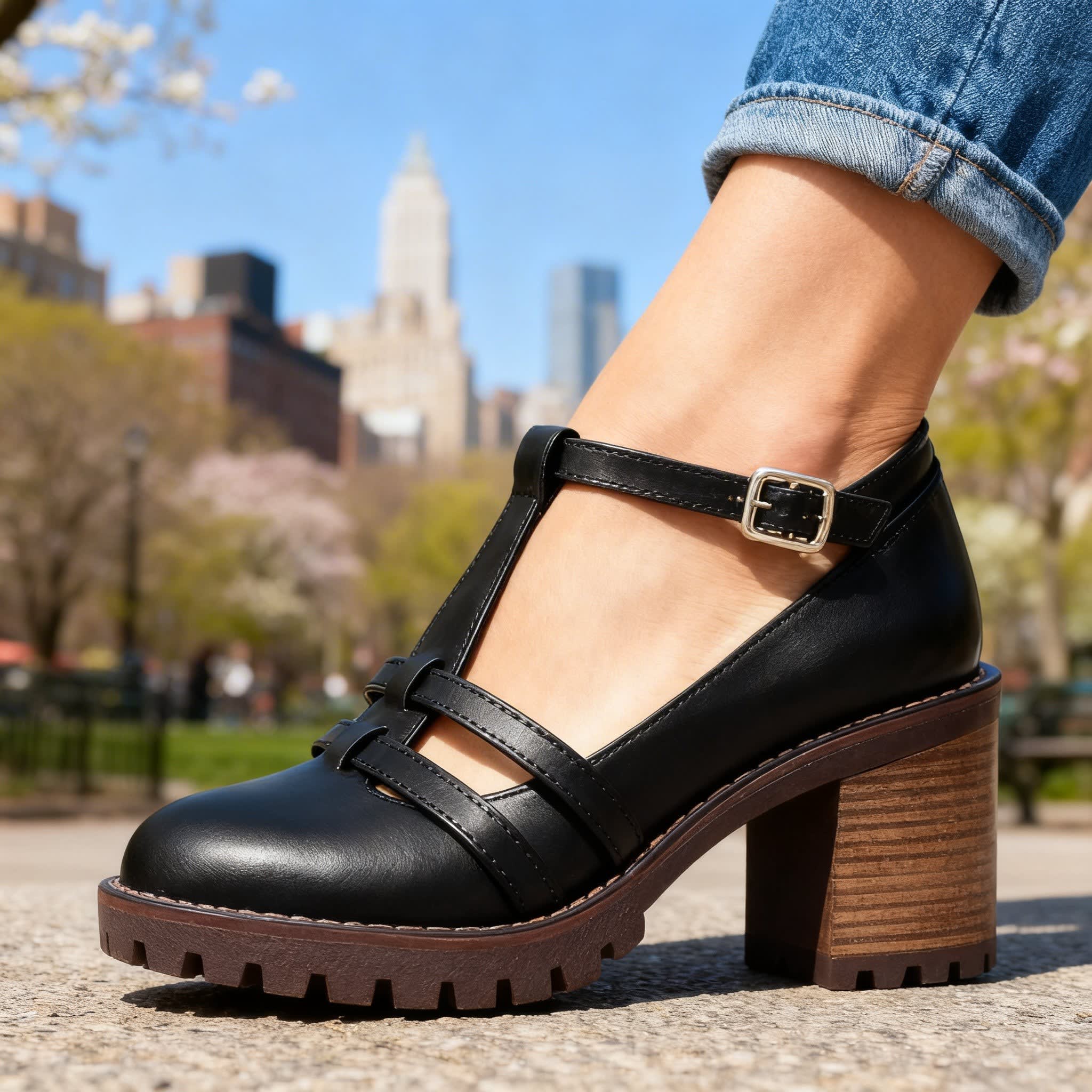 Alina Lug Sole T-Strap Mary Jane Heels_7