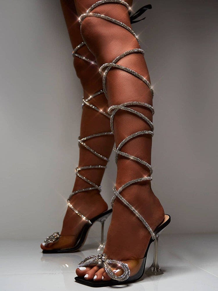 Irene Rhinestone Bow Sandals_9