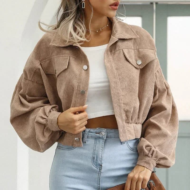 Euphemia Cropped Corduroy Trucker Jacket_2