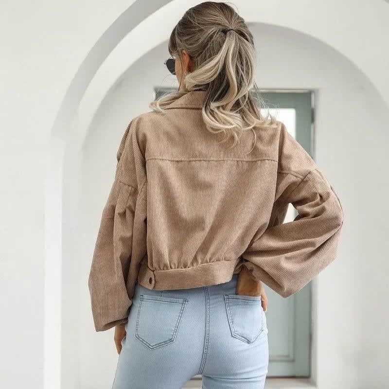 Euphemia Cropped Corduroy Trucker Jacket_3