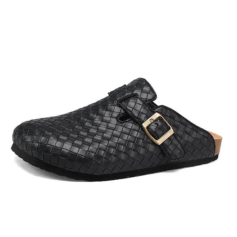 Aiden Woven Leather Clogs_10
