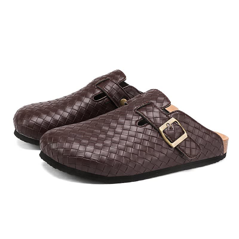 Aiden Woven Leather Clogs_14