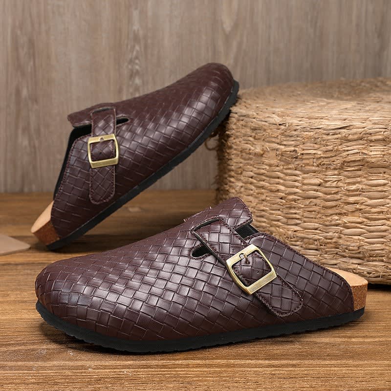 Aiden Woven Leather Clogs_3