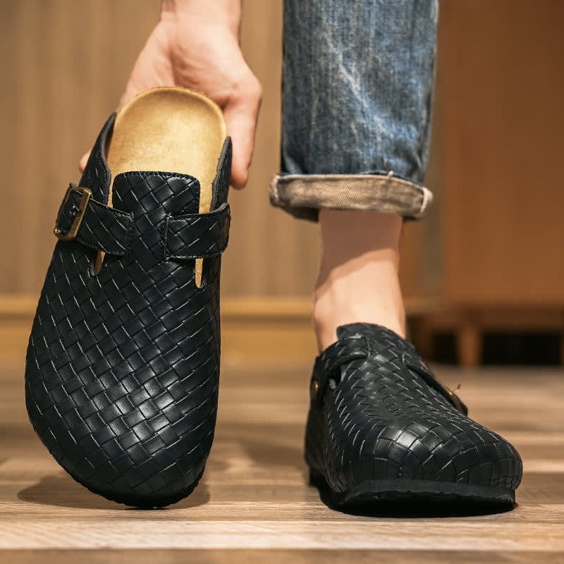 Aiden Woven Leather Clogs_7