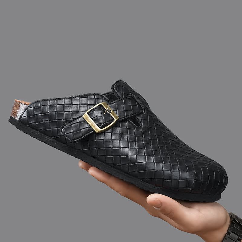 Aiden Woven Leather Clogs_8