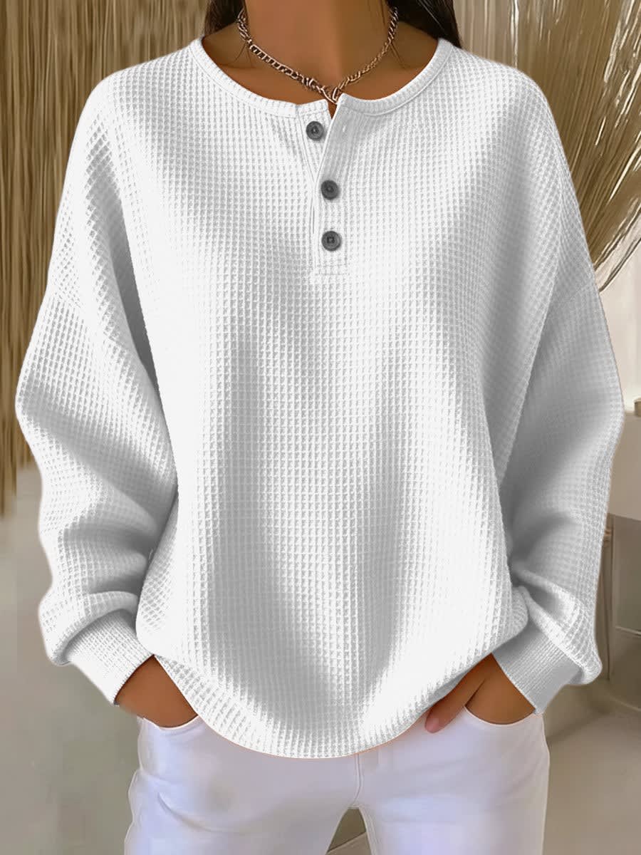 Sutton Oversized Waffle Knit Pullover_2