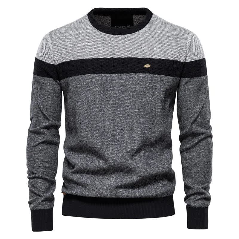 Dashiell Color Block Crew Neck Sweater_3
