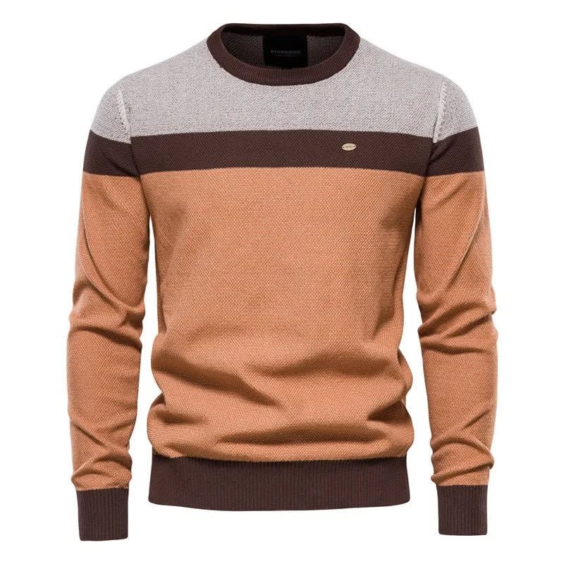 Dashiell Color Block Crew Neck Sweater_4