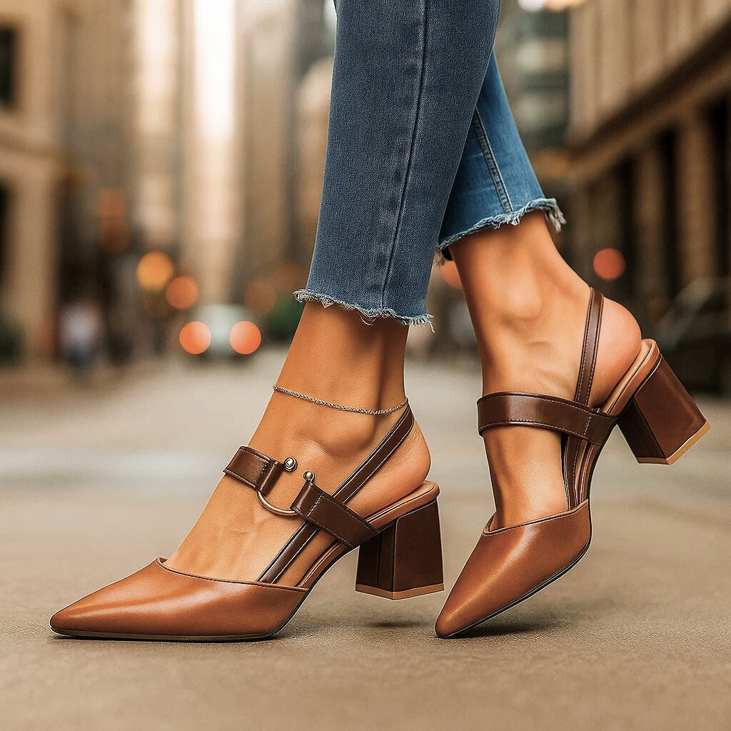 Valeria Genuine Leather Heels