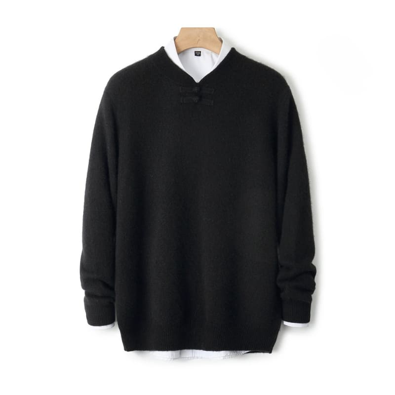 Emerson Wool Knot Button Sweater_10