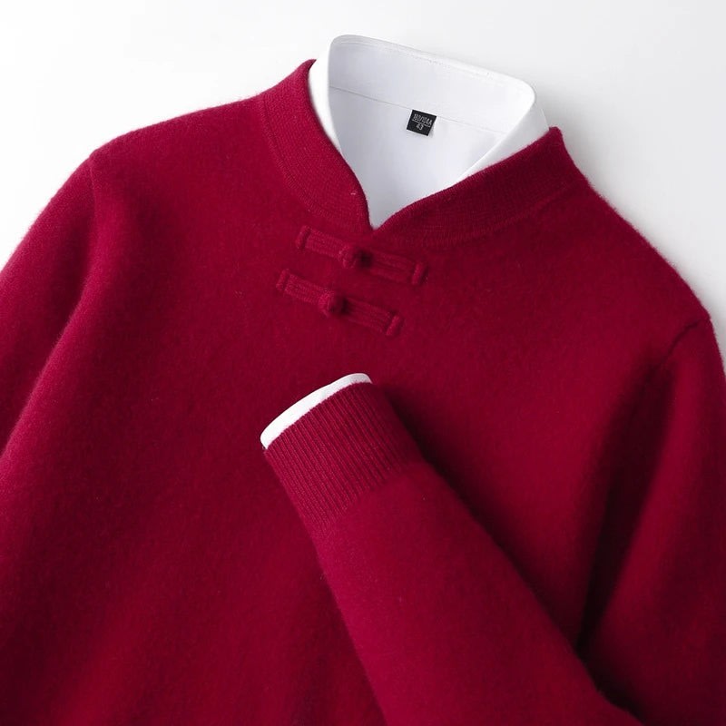 Emerson Wool Knot Button Sweater_3