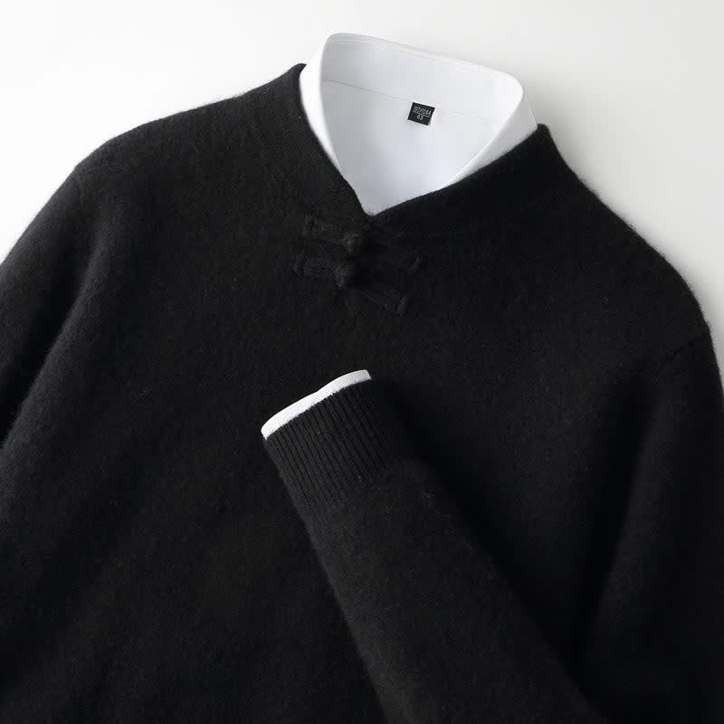 Emerson Wool Knot Button Sweater_5