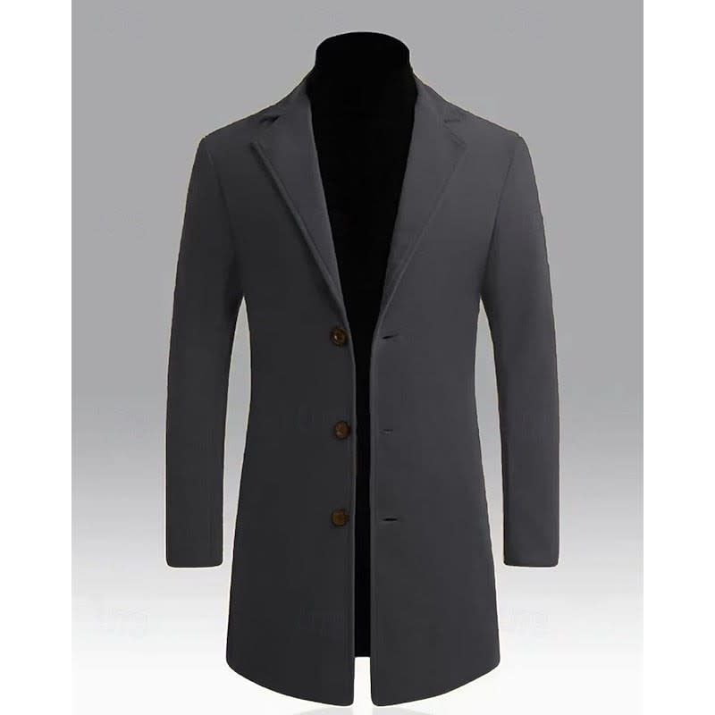 Bryan Single Breasted Long Overcoat_4