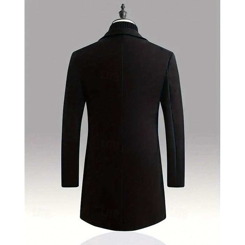 Bryan Single Breasted Long Overcoat_9