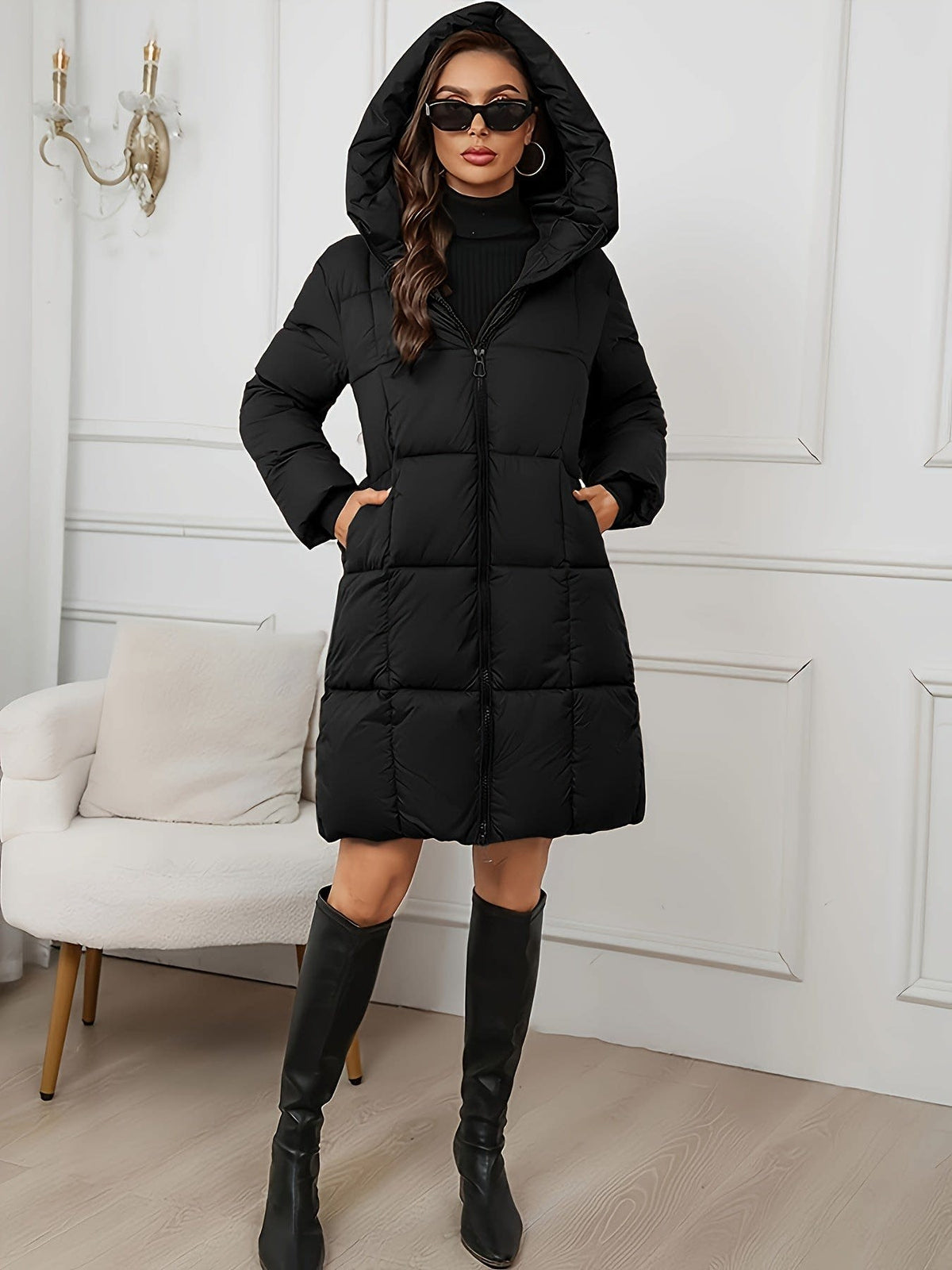 Ottavia Hooded Longline Puffer Coat_9