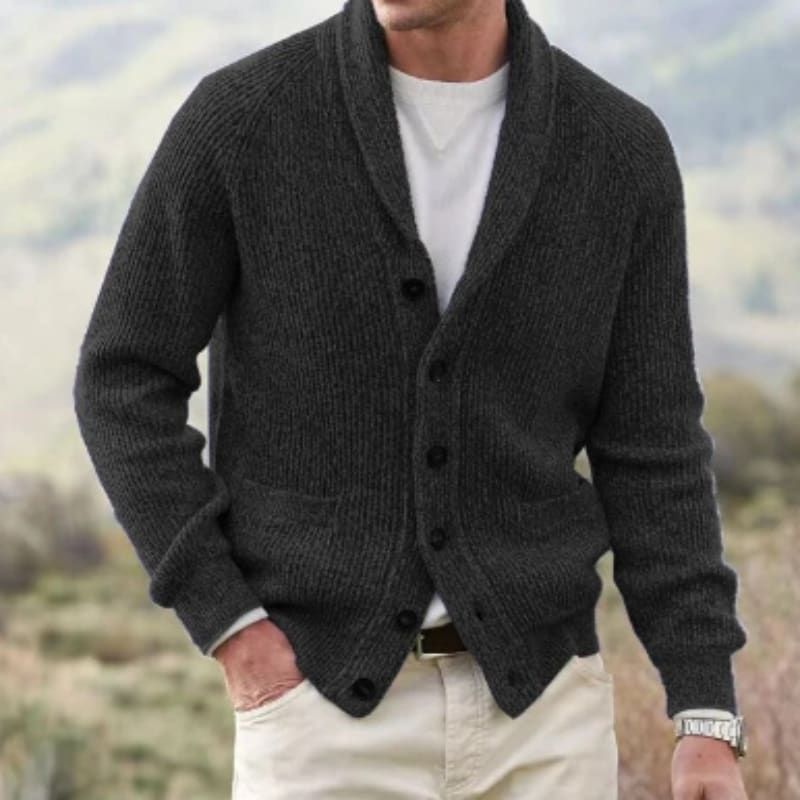 Colson Wool Shawl Collar Cardigan_1