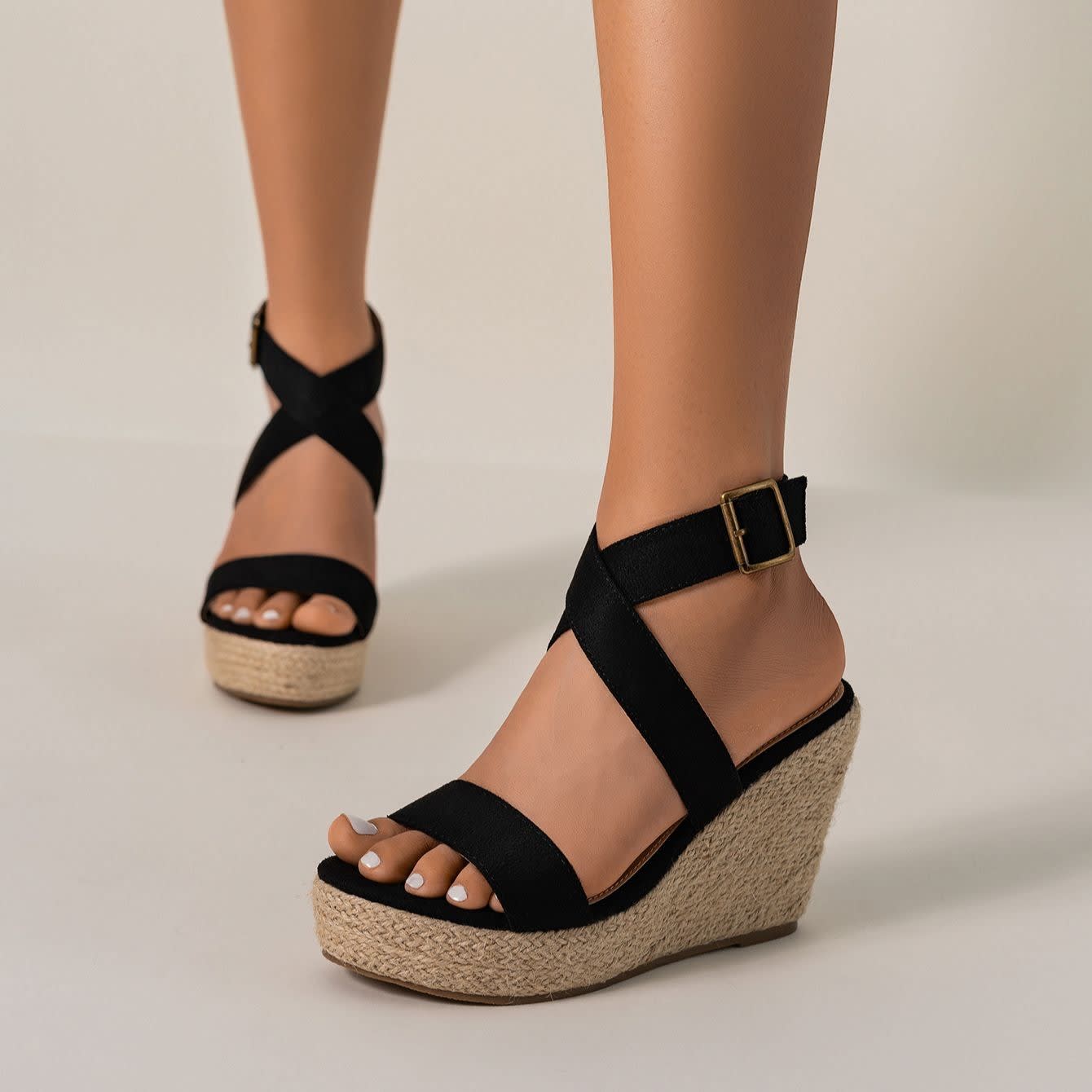 Ludmila Strappy Espadrille Wedge Sandals_3