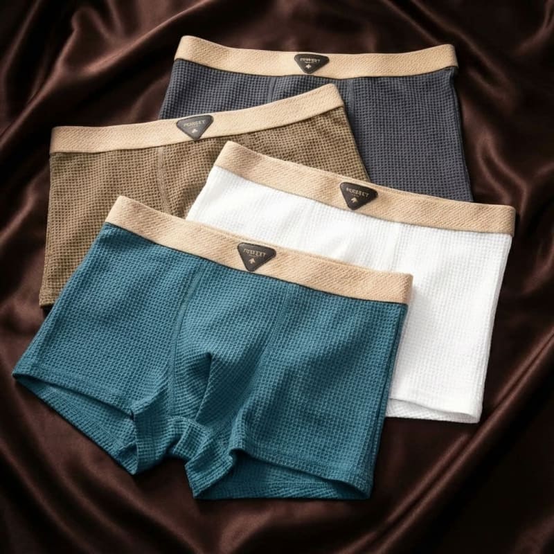 Tobias Waffle Knit Stretch Boxer Briefs_1