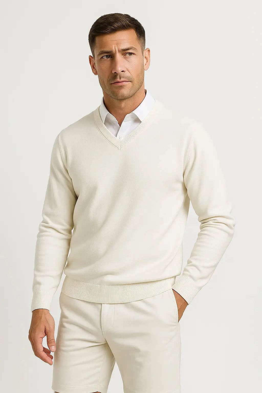 Neil Cashmere V-Neck Sweater_6