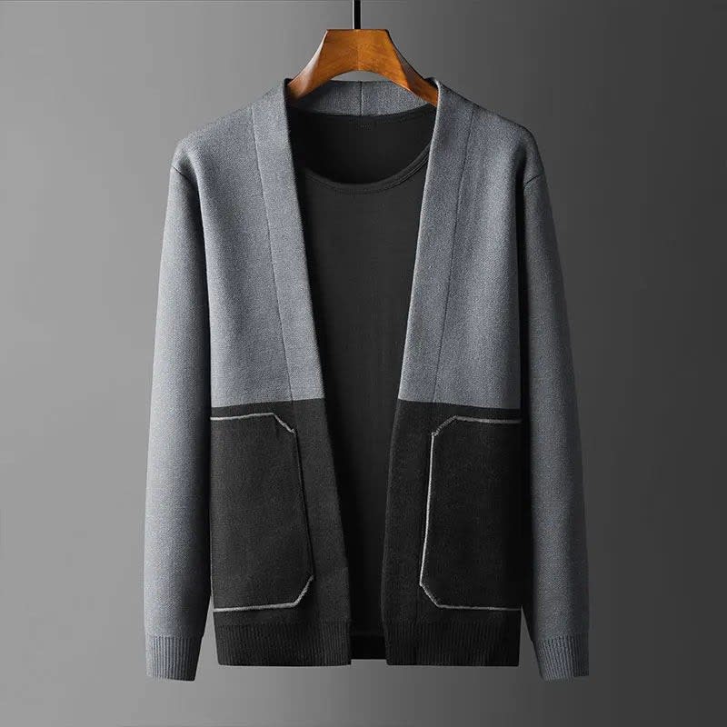 Knox Color Block Open Front Cardigan_1
