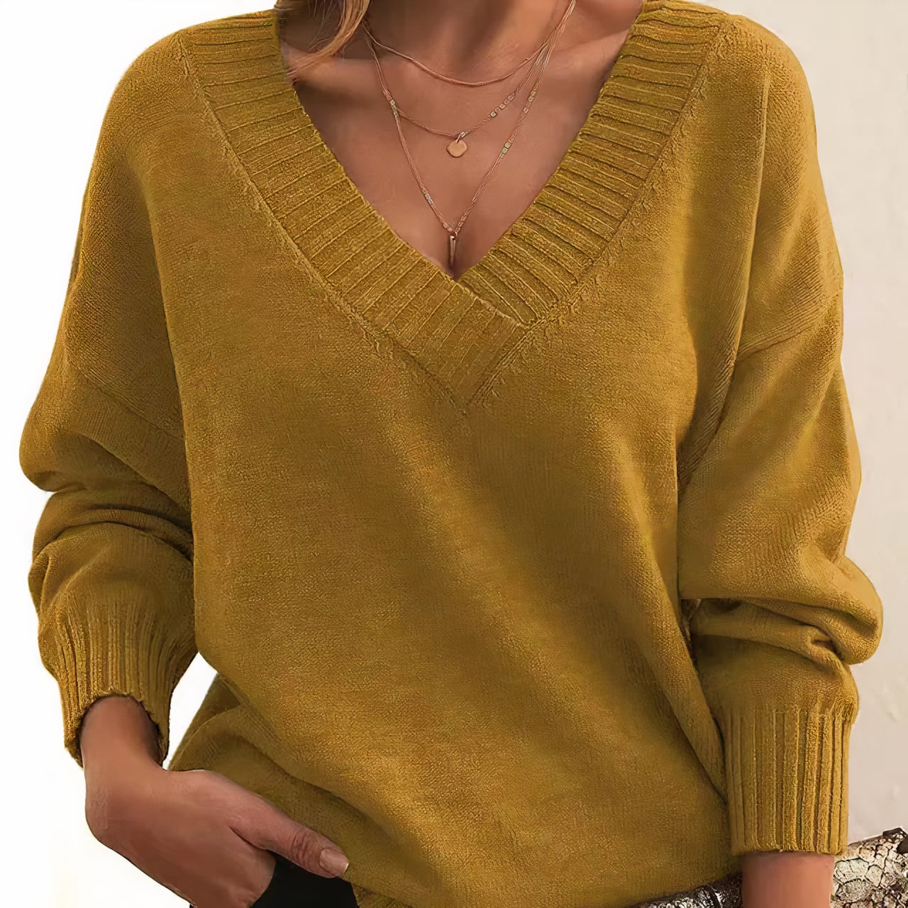 Zenobia Pleated V Neck Blouse_7