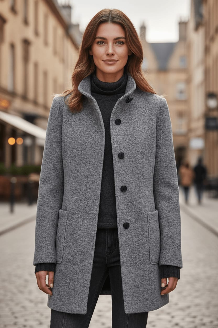 Evgenia Wool Blend Tailored Overcoat_15