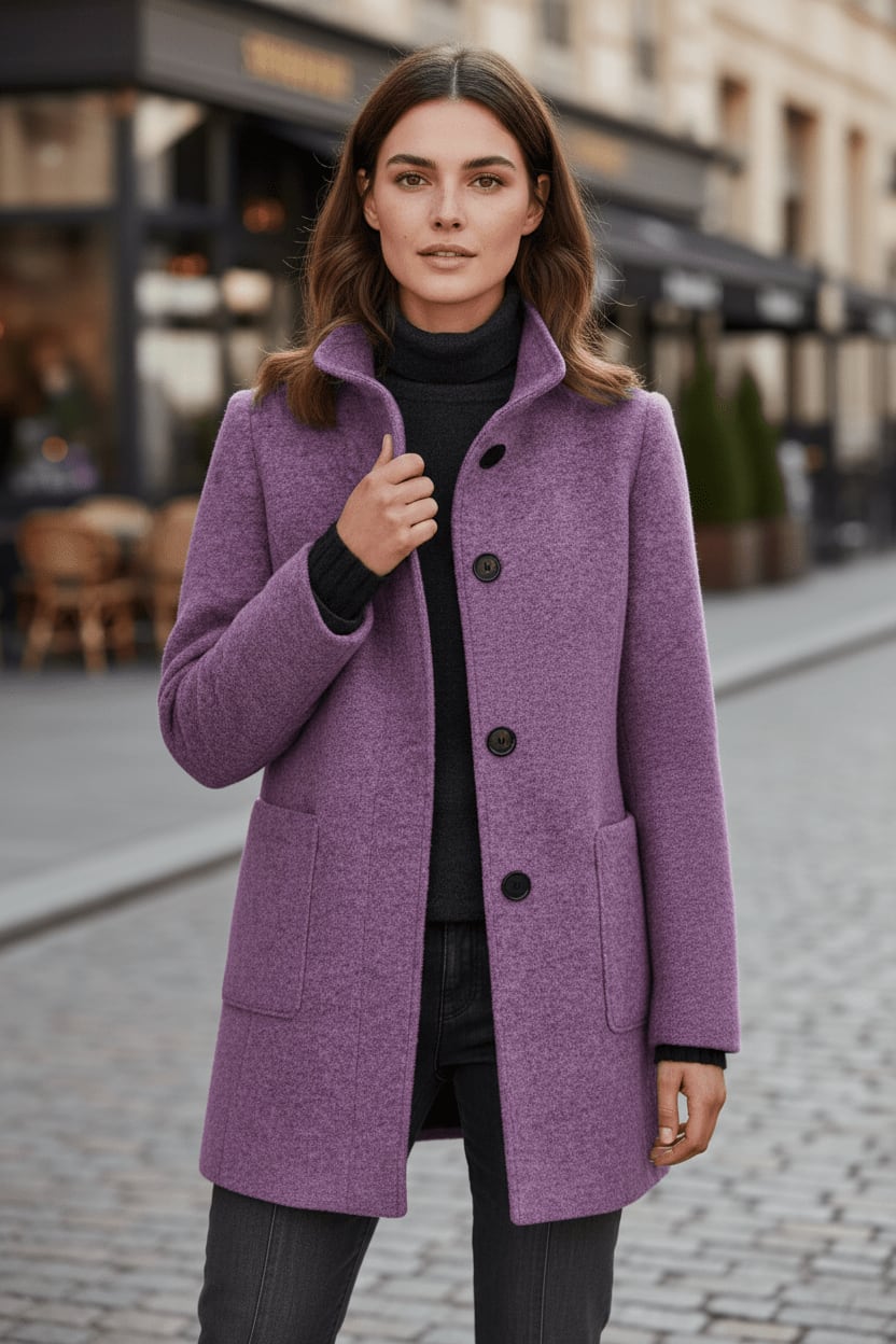 Evgenia Wool Blend Tailored Overcoat_17