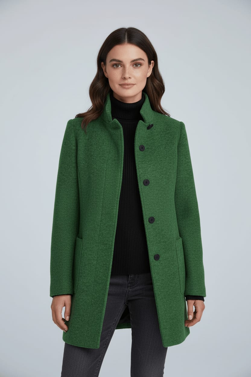 Evgenia Wool Blend Tailored Overcoat_4