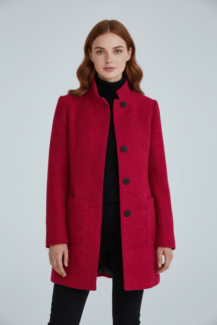 Evgenia Wool Blend Tailored Overcoat_8