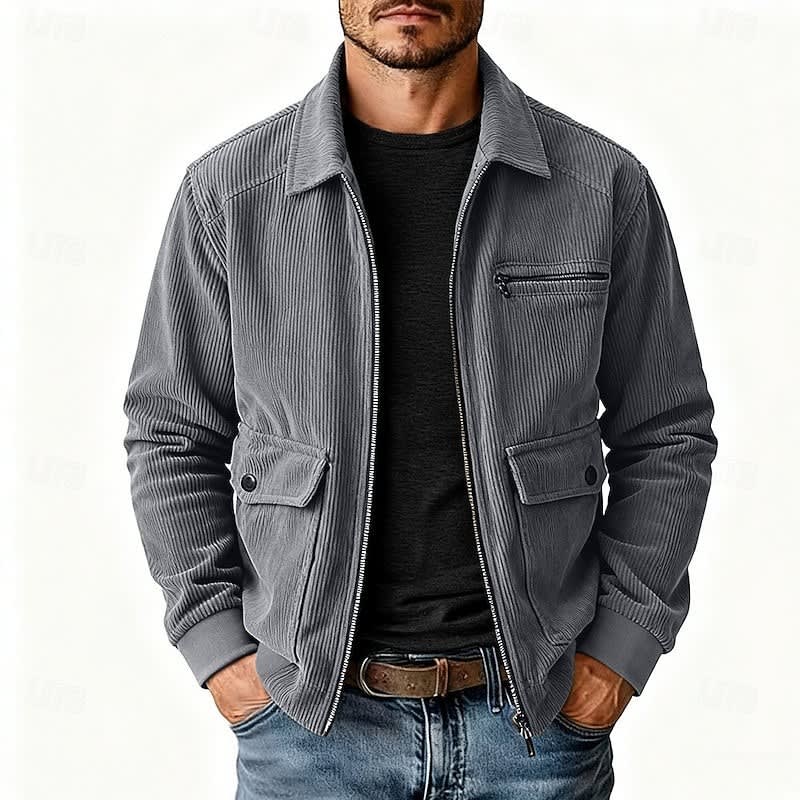 Chad Corduroy Zip Up Jacket_3