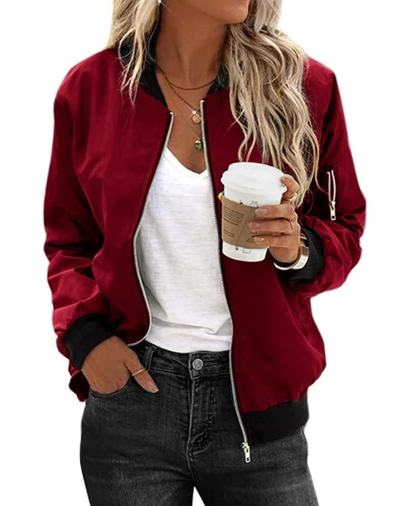 Nanna Lightweight Zip Bomber Jacket_2