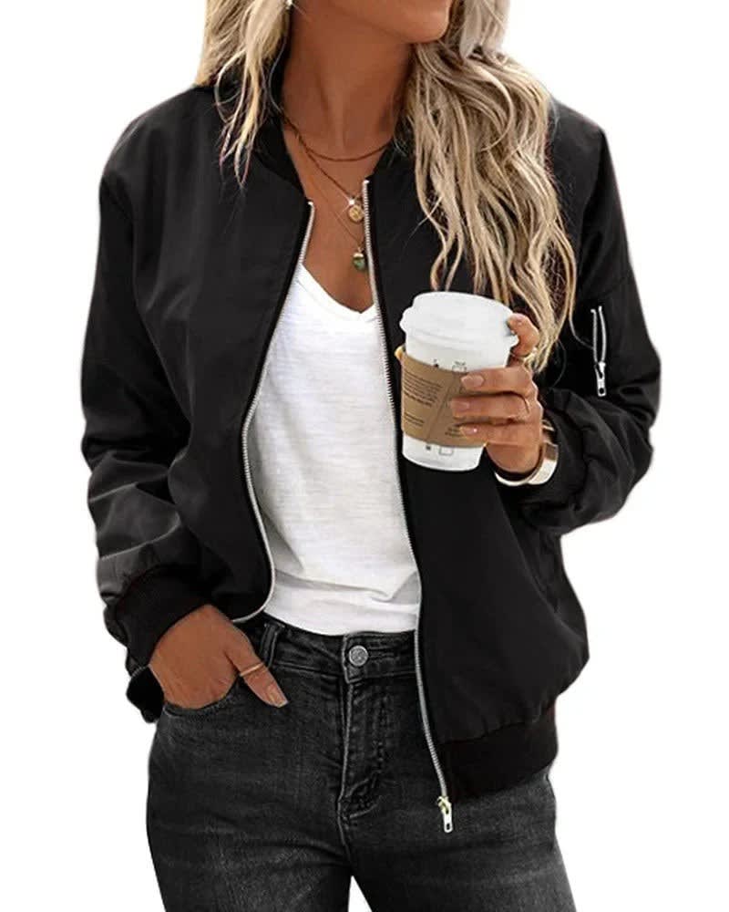 Nanna Lightweight Zip Bomber Jacket_3