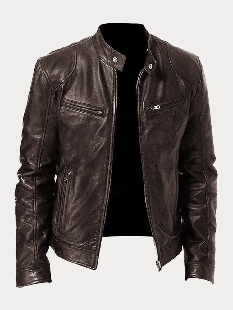 Bruce Slim Fit Leather Jacket_8