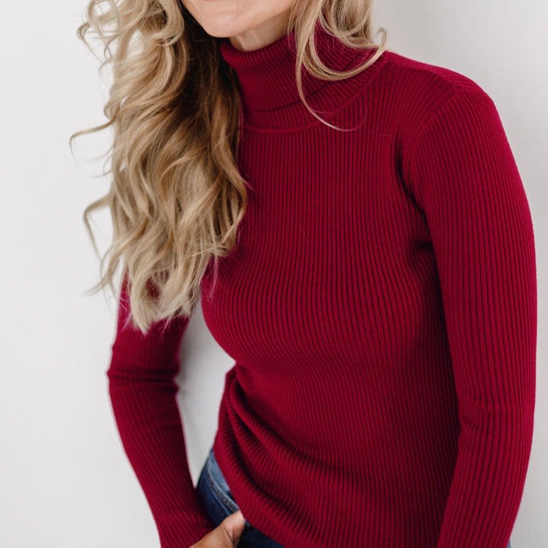 Ofelia Ribbed Turtleneck Knit Top_15