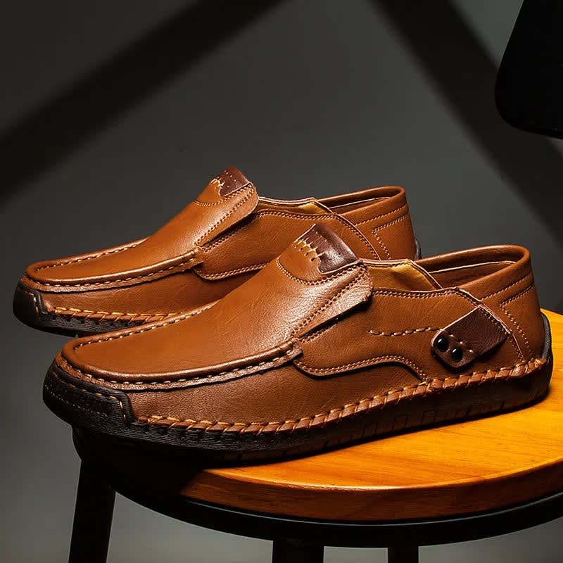 Rodney Hand Stitched Leather Loafers_5