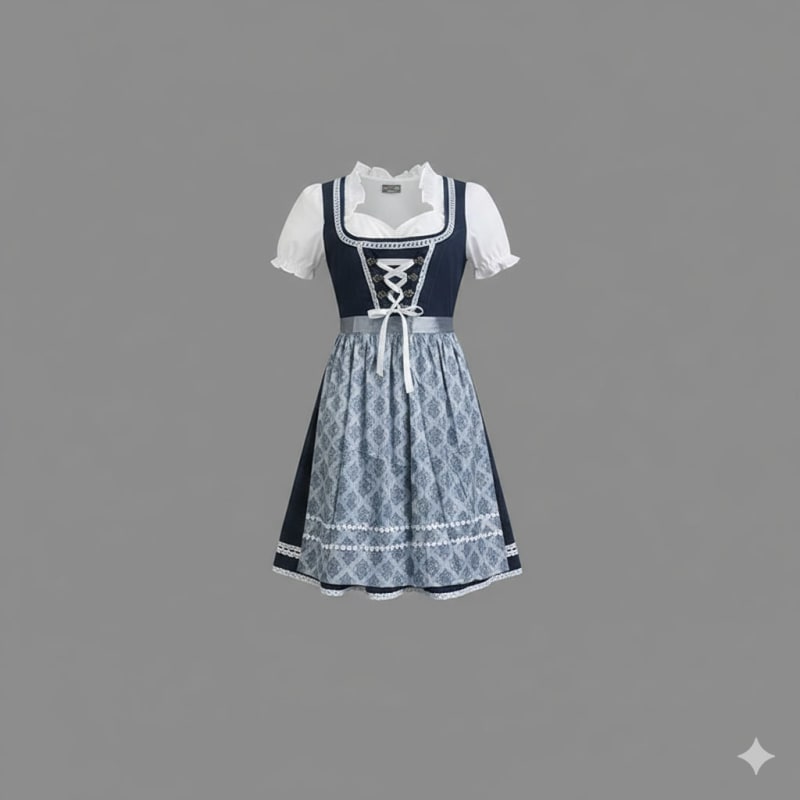 Birgitta Three Piece Oktoberfest Dirndl Dress_1