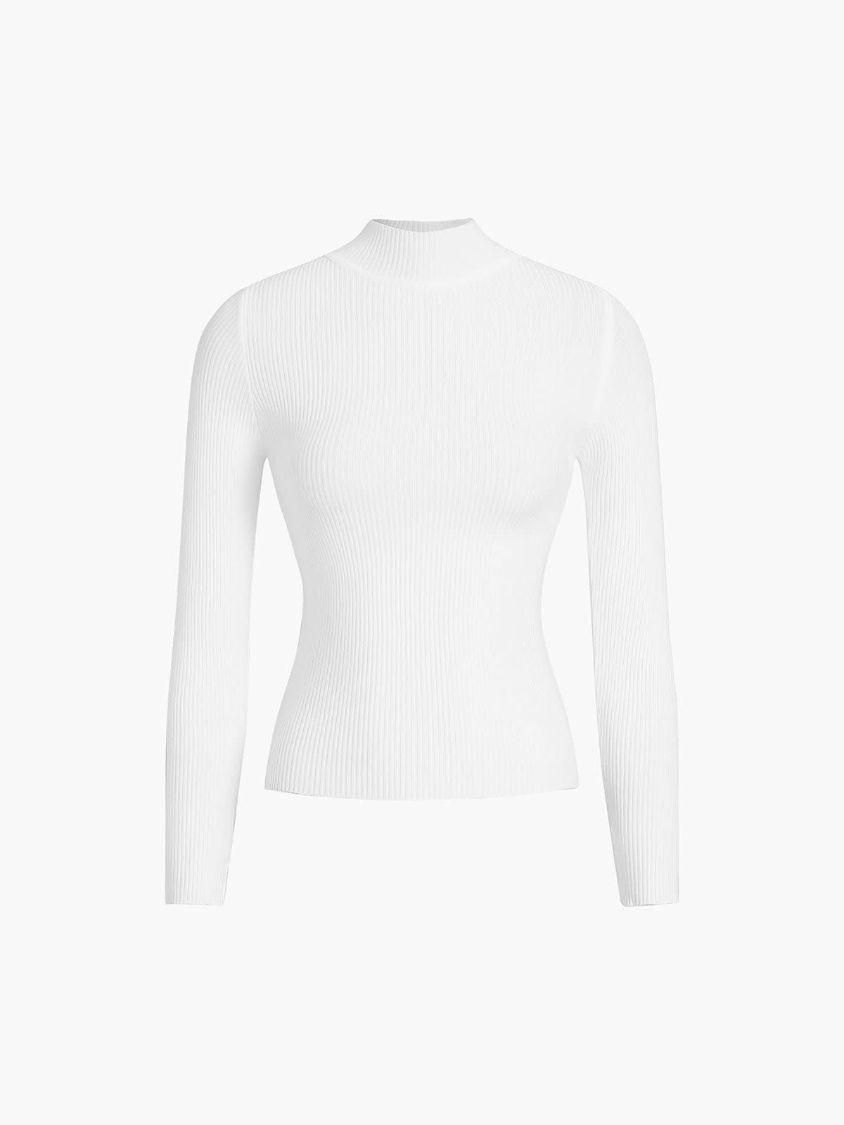 Dallas Slim Fit Ribbed Mock Neck Top_4