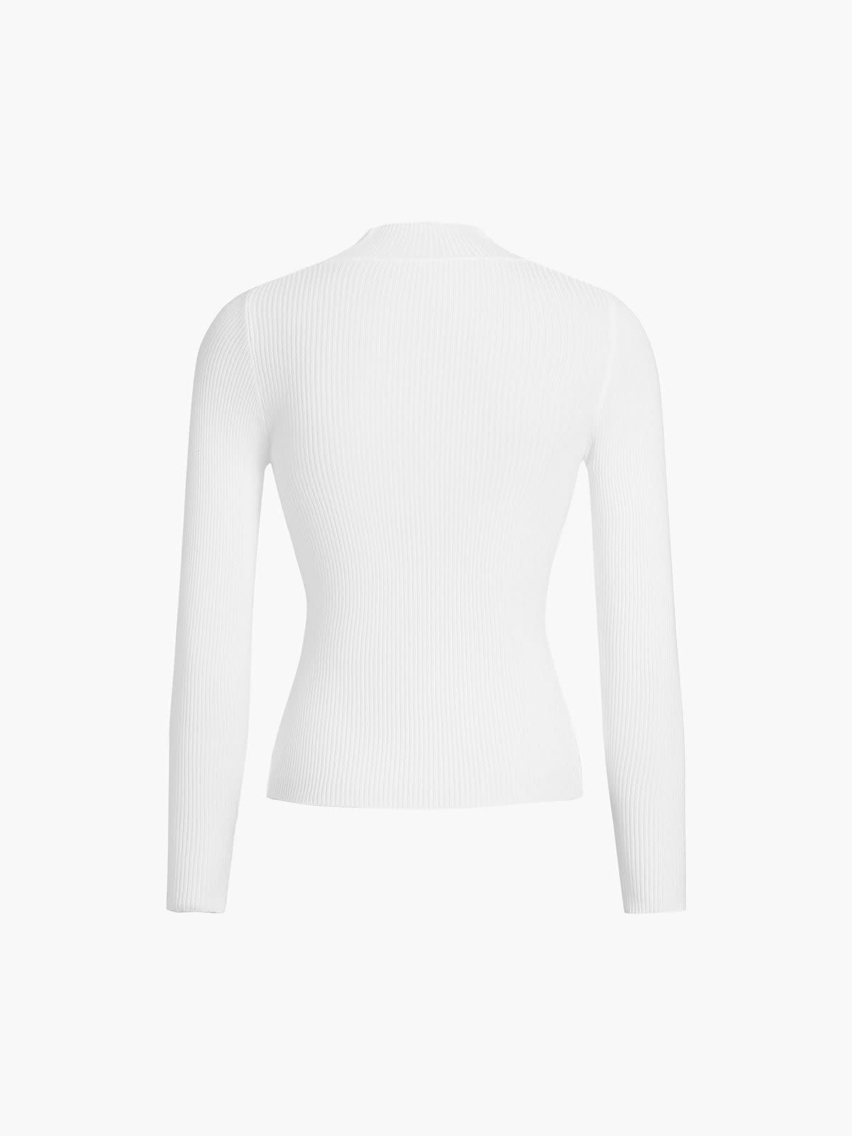 Dallas Slim Fit Ribbed Mock Neck Top_5