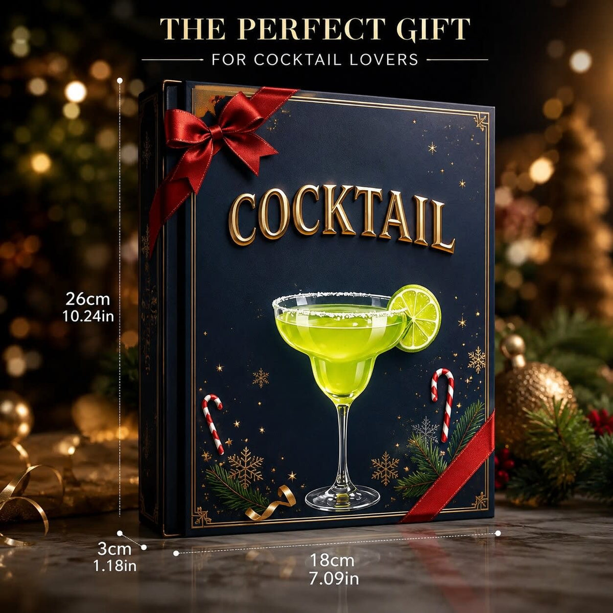 Cocktail Advent Calendar 2026 with 24 Mini Bottle Ornaments Holiday Countdown Gift for Cocktail Lovers_8