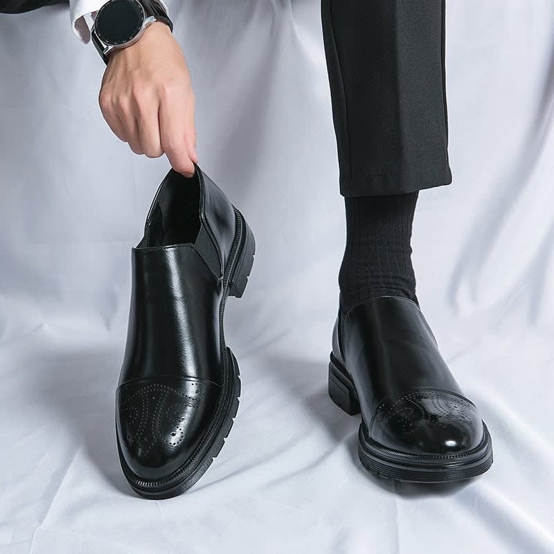 Edmund Leather Slip On Dress Shoes_1