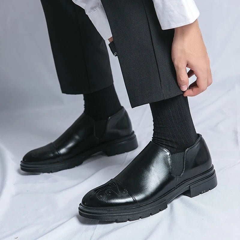 Edmund Leather Slip On Dress Shoes_3
