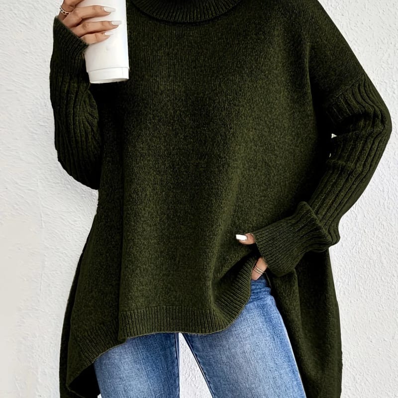 Solveig Oversized Turtleneck Sweater_1