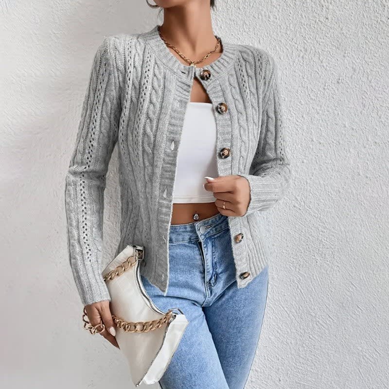 Thyra Cropped Cable Knit Cardigan_2