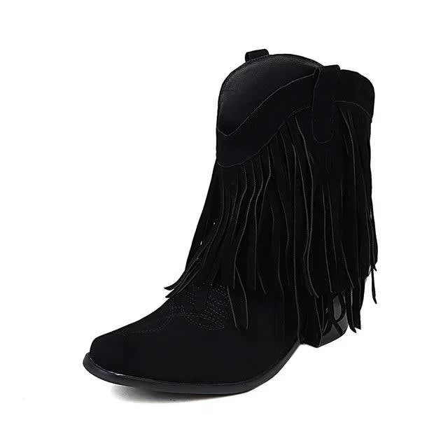 Moriah Fringe Western Cowboy Boots_5