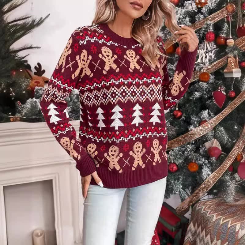 Penny Gingerbread Fair Isle Christmas Sweater_1